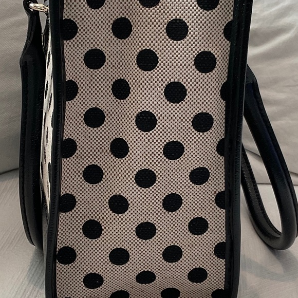 Kate Spade black and oatmeal textile and leather handbag - Picture 7 of 7